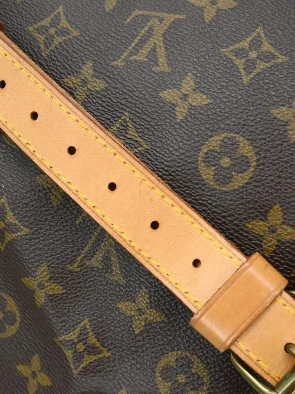 Best02 LOUIS VUITTON MONOGRAM KEEPALL BANDOULIERE 60 BAG